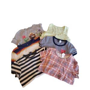 Lot of 5 T Shirts+ 1 Tank Size XS H&M, Aerie, American Eagle, Gap